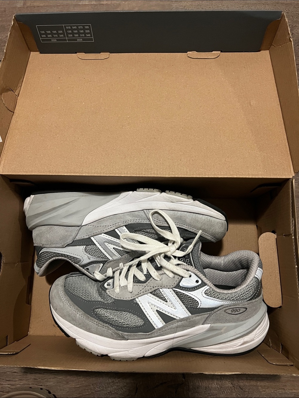 New Balance Grey and White Men's Athletic Running Shoes